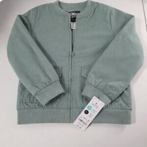 Oshkosh B’gosh Toddler Boys Green Bomber Jacket, 3T NWT